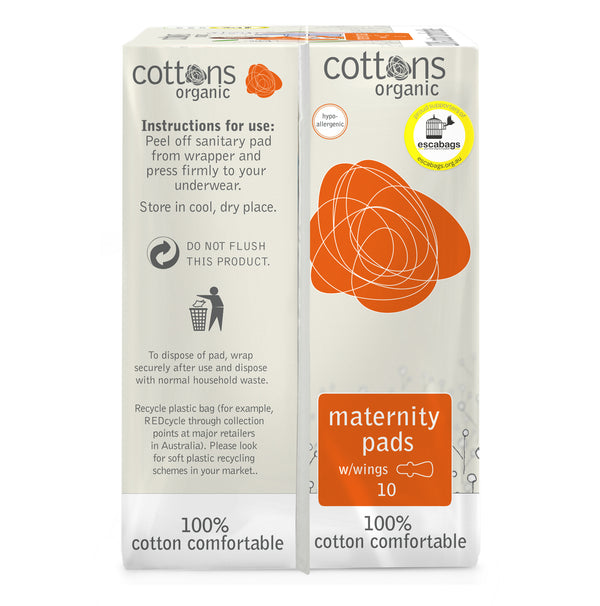 Cottons Organic Maternity Pads