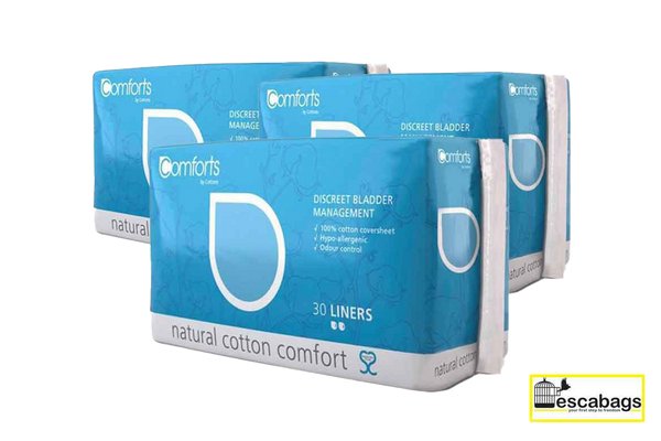 Comforts Plus Liners Bulk Natural Incontinence Pads For Women