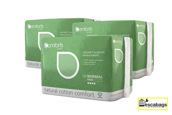 Comforts Plus Normal Bulk Natural Incontinence Pads For Women