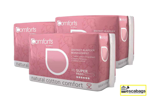 Comforts Plus Super Bulk Natural Incontinence Pads For Women