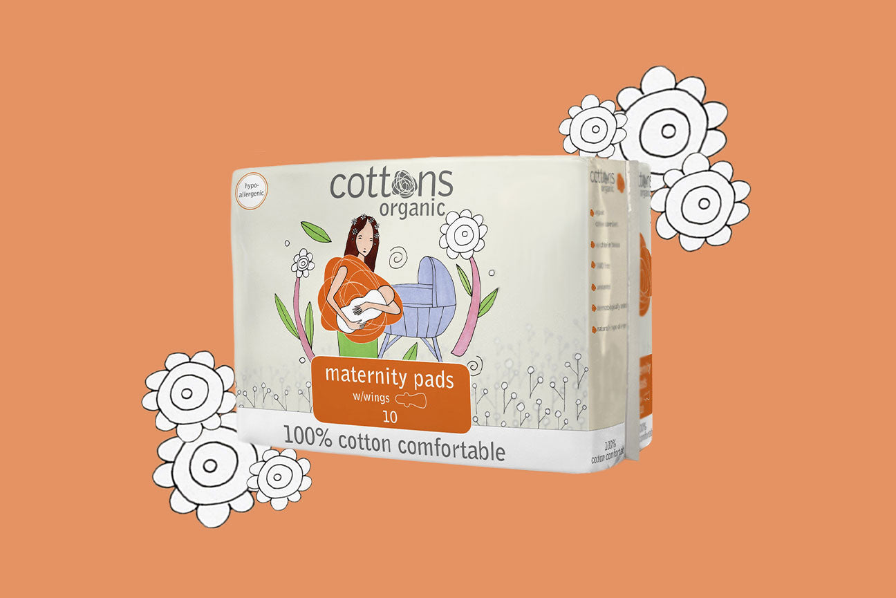 Cottons Maternity Sanitary Pads with Wings, Pack of 10, Heavy Flow, 100%  Organic Cotton, Maternity Pads After Birth, Heavy Flow, Hypo-Allergenic,  High Absorbency, Post Natal : : Health & Personal Care