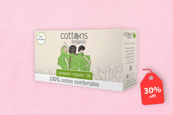 Cottons Organic Tampons - Regular