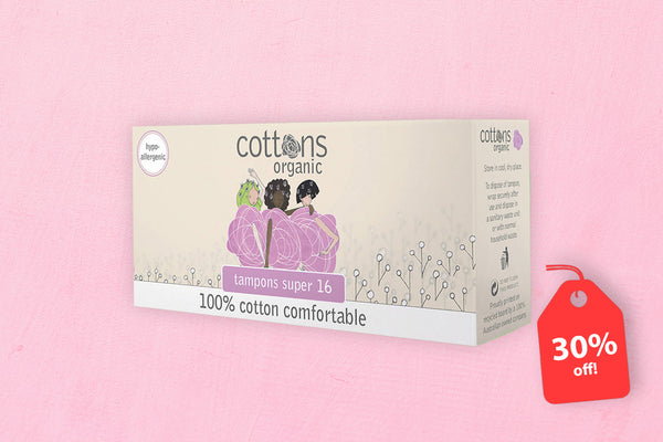 Cottons Organic Tampons - Super