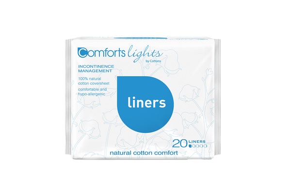 Comforts Lights Liners Natural Incontinence Pads For Women 