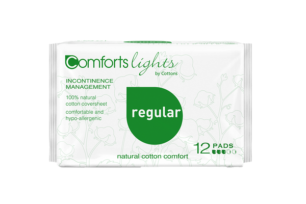 Comforts Lights Regular Natural Incontinence Pads For Women