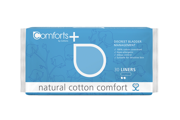 Comforts Plus Liners Natural Incontinence Pads For Women