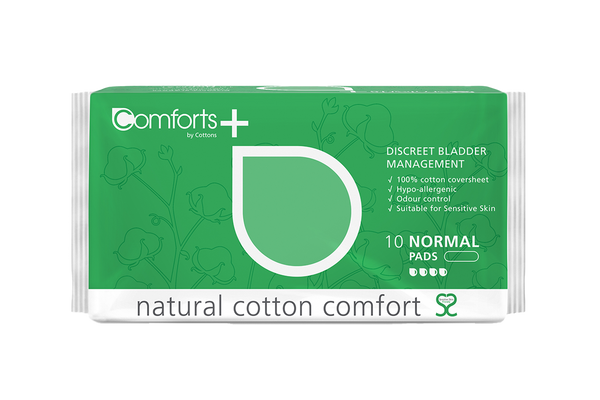 Comforts Plus Normal Natural Incontinence Pads For Women