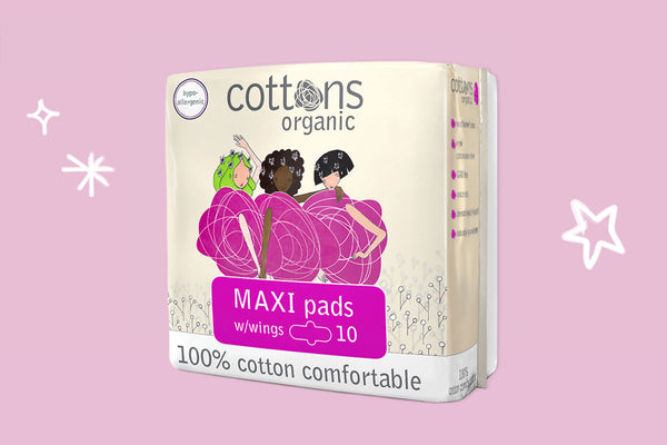 Cottons Organic Maxi Pads with Wings