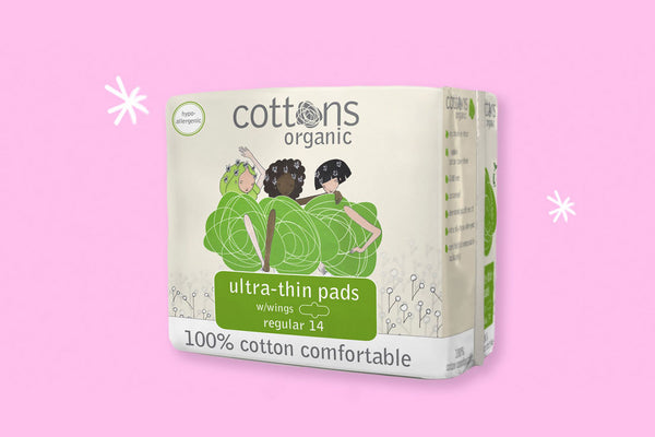 Cottons Organic Ultra Thin Regular Pads with Wings